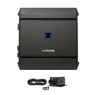 Alpine S-A60M S-Series Class D Mono Amplifier Bundled w/RUX-KNOB.2 Remote Bass Level Control