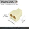Conext Link RJ11 6P4C Telephone/Phone Line 1 Female to 2 Female Modular T Adapter view 3