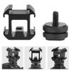 Triple Hot Shoe Mount Adapter,Universal Metal Extend Hot Shoe Base Mount Holder for Microphone Monitor LED Video Light, etc view 3