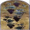 Mosaic Art - Grape Vine | Mosaic Designs | Mosaic Artwork | Mosaic Wall Art Floor Inlay by Mozaico | Handmade Mosaics | 18" x39" view 1