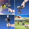 2in1 Ergonomic Portable Action Camera+Smartphone SYN Hand Grip Stabilizer Combo Mount Video Vlogging Rig Holder Kit for GoPro iPhone Interview Travel YouTube Tiktok Streaming-Mic+Light Adapter view 2