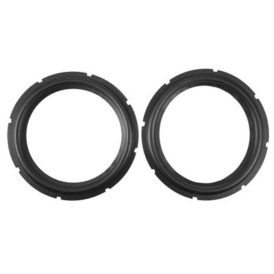 Tihebeyan 10-Inch Perforated Rubber Subwoofer Surround Rings - Speaker Replacement Parts for Repair or DIY (2 Pcs)