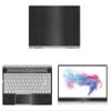 Decalrus - Protective Decal for MSI Prestige PS42 (14" Screen) Laptop Black Texture Brushed Aluminum Skin case Cover wrap BAmsiPS42Back view 1