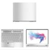 Decalrus - Protective Decal for MSI Prestige PS42 (14" Screen) Laptop Silver Texture Brushed Aluminum Skin case Cover wrap BAmsiPS42Silver view 1