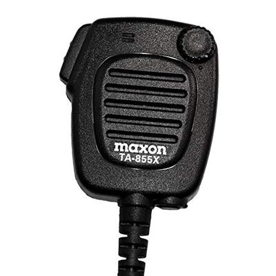 2-Pin Heavy Duty Shoulder Speaker Microphone with High/Low Volume Control for Maxon TecNet TJ-3000 TP-5000 TP-8000 TP-8000R TS-2000 and TS-3000 Two Way Radios