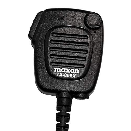 2-Pin Heavy Duty Shoulder Speaker Microphone with High/Low Volume Control for Maxon TecNet TJ-3000 TP-5000 TP-8000 TP-8000R TS-2000 and TS-3000 Two Way Radios