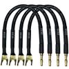 CNCESS CESS-027L HiFi Speaker Cable Jumpers Wire 6-inch - Spade Plug to Banana Plug Speaker Jumper Cable - 4 Pack (Large Fork) view 1