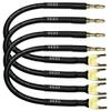 CNCESS CESS-027L HiFi Speaker Cable Jumpers Wire 6-inch - Spade Plug to Banana Plug Speaker Jumper Cable - 4 Pack (Large Fork) view 4