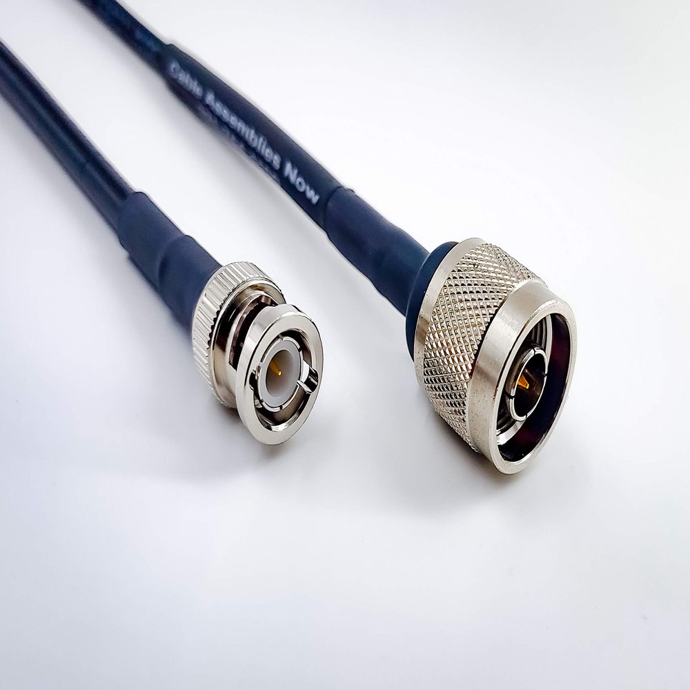 Cable Assemblies Now-Times Microwave Cable- 25 Feet LMR240 Coaxial Assembly Jumper with N-Male to BNC-Male Connectors