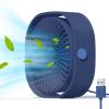Simpeak Small USB Fan Small Quiet Portable USB Powered ONLY (No Battery), Cooling 3 Speed Setting 360 Adjustable Swivel Desktop Personal Fan for Home Office Bedroom Outdoor Travel Summer, Blue view 1