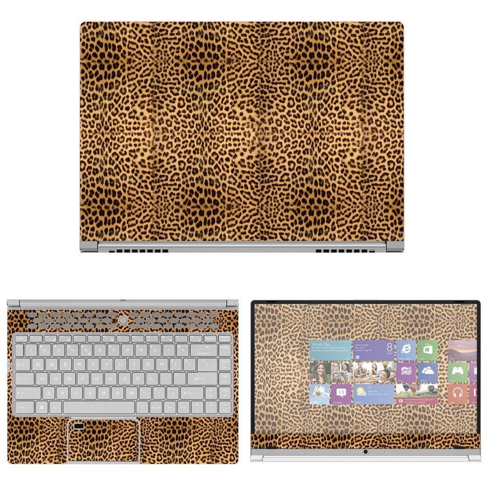 Decalrus - Protective Decal Leopard Skin Sticker for MSI Prestige PS42 (14" Screen) case Cover wrap MSps42-187