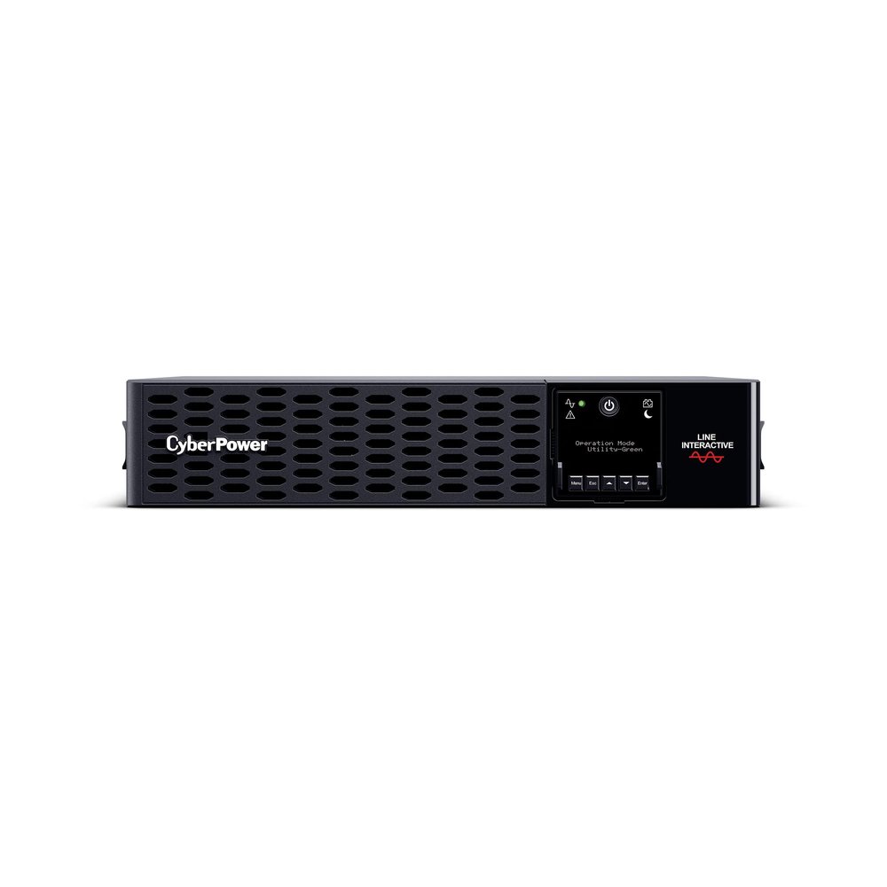 CyberPower PR2200RT2UN Smart App Sinewave UPS System, 2200VA/2200W, 8 Outlets, 2U Rack/Tower, AVR, Pre-Installed RMCARD205