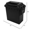 Grip Mini Utility Water Resistant Storage Boxes (Black) - Long Lasting Polymer, Secure Locking Latch, O-Ring Gasket - Waterproof - Ideal for Smaller Items, Phones, Cameras, Toys - Travel, Home, Garage view 2