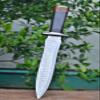 DK-4012 Damascus Steel Handmade 15 Inches Damascus Steel Dagger Knife - Beautiful Rose Wood & Black Micarta Handle view 1