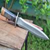 DK-4012 Damascus Steel Handmade 15 Inches Damascus Steel Dagger Knife - Beautiful Rose Wood & Black Micarta Handle view 4