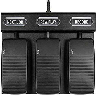 ECS Durable Waterproof USB Foot Pedal, Hands Free 3 Button Pedals for Medical Applications
