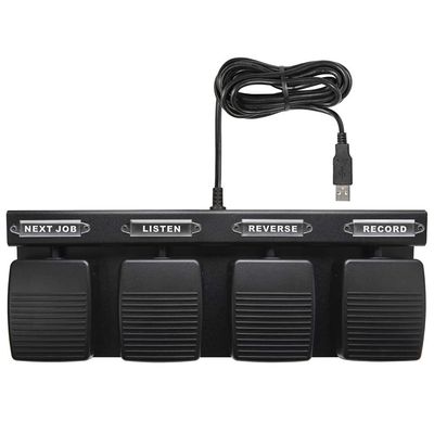 ECS 4 Button Hands-Free Dictation Foot Pedal for Medical Applications