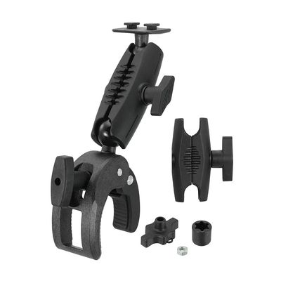 ARKON Mounts Robust Clamp Mount with Dual-T Compatible Head, Adjustable Arm, Optional Security Knob Included, for Handlebars, Carts, Worktops, & More