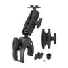 ARKON Mounts Robust Clamp Mount with Dual-T Compatible Head, Adjustable Arm, Optional Security Knob Included, for Handlebars, Carts, Worktops, & More