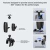 ARKON Mounts Robust Clamp Mount with Dual-T Compatible Head, Adjustable Arm, Optional Security Knob Included, for Handlebars, Carts, Worktops, & More view 2