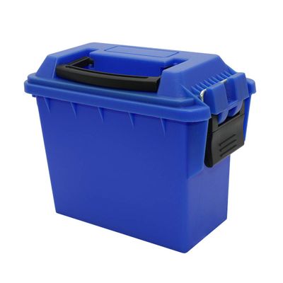 Grip Mini Utility Water Resistant Storage Boxes (Blue) - Long Lasting Polymer, Secure Locking Latch, O-Ring Gasket - Waterproof - Ideal for Smaller Items, Phones, Cameras, Toys - Travel, Home, Garage