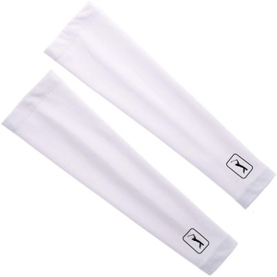 PGA TOUR Solar Block Golf Sleeves, 2 Count, Bright White, Small/Medium