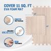 Yes4All EVA Interlocking Mats, Puzzle Floor Tiles, Foam Floor Padding with Border for Furniture, Home Space, Living Room, Garage 11,22,32 SQFT view 2