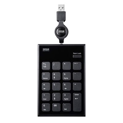 Sanwa Supply NT-21UBK Winding USB Numeric Keypad