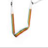 Polaroid Camera Strap Flat  Rainbow Stripe view 1