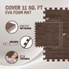 Yes4All EVA Interlocking Mats, Puzzle Floor Tiles, Foam Floor Padding with Border for Furniture, Home Space, Living Room, Garage 11,22,32 SQFT view 2