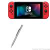BoxWave Stylus Pen Compatible with Nintendo Switch - FineTouch Capacitive Stylus, Super Precise Stylus Pen - Metallic Silver view 1