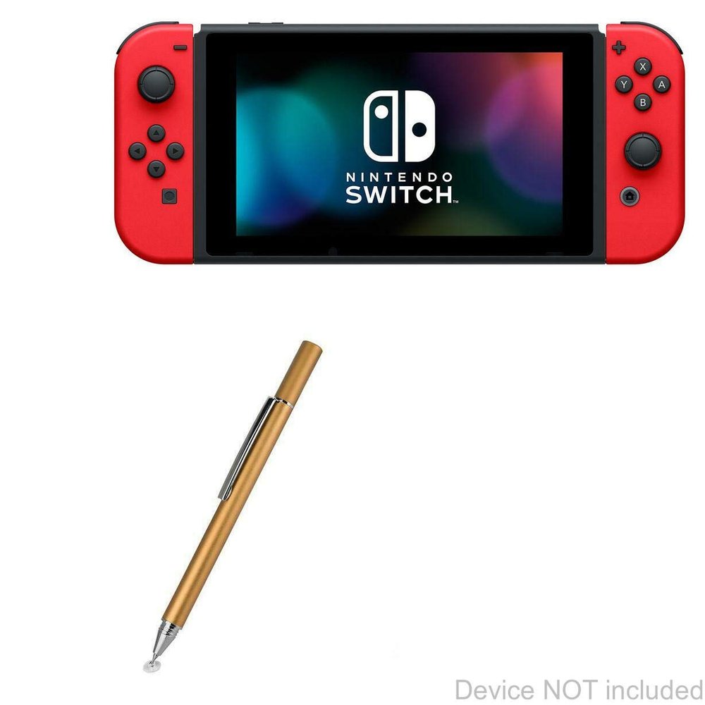 BoxWave Stylus Pen Compatible with Nintendo Switch - FineTouch Capacitive Stylus, Super Precise Stylus Pen - Champagne Gold