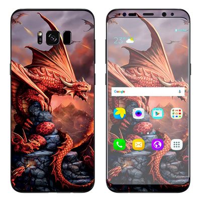 Anne Stokes Fire Dragon - Skin Decal Vinyl Wrap for Samsung Galaxy S8 Plus - Decal Stickers Skins Cover