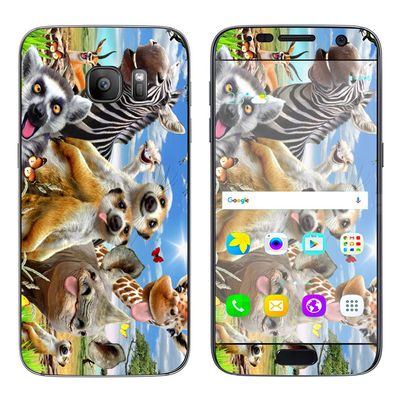 Animal Kingdom in Africa Sun - Skin Decal Vinyl Wrap for Samsung Galaxy S7 - Decal Stickers Skins Cover