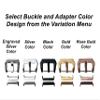 Sagittarius Zodiac Set Genuine Brown Leather Crafted Tooled Embossed Band Strap Compatible with Fitbit Versa and 25" Inch Pendant Necklace (1. Engraved Silver Color Buckle) view 2