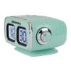 Studebaker Large Display LCD AM/FM Retro Clock Radio USB Bluetooth Aux-in Bedroom Kitchen Counter Small Footprint (Teal) view 3