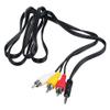 ABLEGRID 5FT AV A/V 3.5mm Mini Plug to 3 RCA Audio Video TV Cable Cord for Hitachi Viewcam Camera Camcorder Series: DZ-MV20E DZ-MV20A DZ-MV100E DZ-MV200A DZ-MV200E DZ-MV200A DZ-MV200EUK view 2