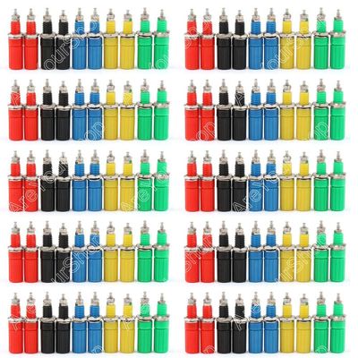 100 Pcs Binding Post for Speaker 4mm Banana Plug Test Probe Conversion Connector
