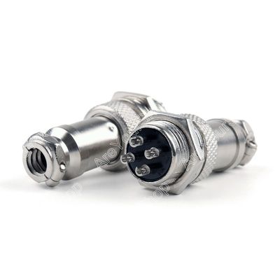 5 Pcs 4-Pin 16mm XLR Audio Cable Connector Chassis Mount minijack Plug Wire Connector