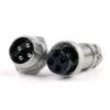 5 Pcs 4-Pin 16mm XLR Audio Cable Connector Chassis Mount minijack Plug Wire Connector view 2