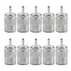 10Pcs Connector UHF Male PL259 Plug Solder RG58 RG142 LMR195 RG400 Cable Silver view 1