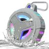 EBODA Shower Bluetooth Speaker, IPX7 Waterproof Portable Floating Speakers with Loud HD Sound, True Wireless Stereo Speaker with LED Light, 24H Play for Shower Pool Beach, Gifts for Men, Women - Gray view 1
