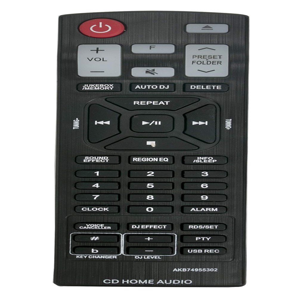 New AKB74955302 Replaced Remote fit for LG Mini Hi-Fi System XBOOM Mini Audio CM9960 CMS8460F CMS8460W CMS9960F CM8460 AKB74955301
