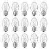 OuuKoo Salt Lamp Bulbs - 15 Watt Light Bulbs for Scentsy Wax Warmer - C7 Replacement Bulbs for Plug in Wax Diffuser- Warmwhite - Dimmable,15 Packs view 1