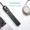 KMC 6-Outlet Surge Protector Power Strip 10-Pack, 735 Joules, Overload Protection, 2-Foot Cord view 2