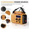 Emergency Weather Radio, Portable Solar Hand Crank Radio with NOAA/AM/FM/SW view 3