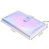 Sunmns Wallet PU Leather Photo Album Compatible with Fujifilm Instax Mini 12 11 9 8 90 26 Instant Camera Film, Polaroid Snap Zip Z2300 PIC-300 Film (Bright Silvery) view 3