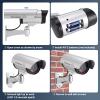 FITNATE Fake Camera, Dummy Camera CCTV Surveillance System with LED Red Flashing Light with 4 Safety Warning Stickers, Fake Security Camera for Outdoor & Indoor Use (4 Packs, Silver) view 4
