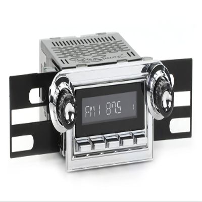 Motor 2 Radio with Chrome Face, Bezel, and Knobs Kit HC-M2-124-25-85