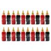 100 Pcs Copper Gold Plated Audio Speaker Binding Post Banana Jack Connectors minij view 4